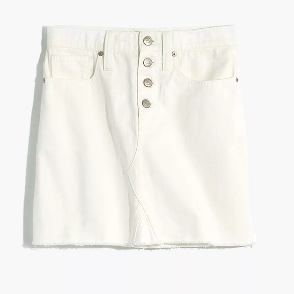 Madewell button front denim skirt - Picture 4 of 7
